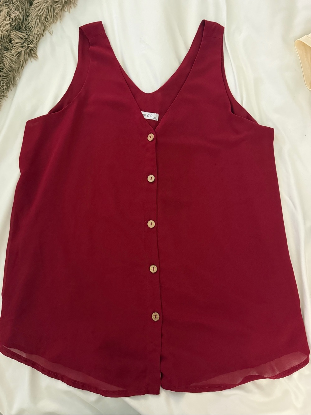 Maroon tank top